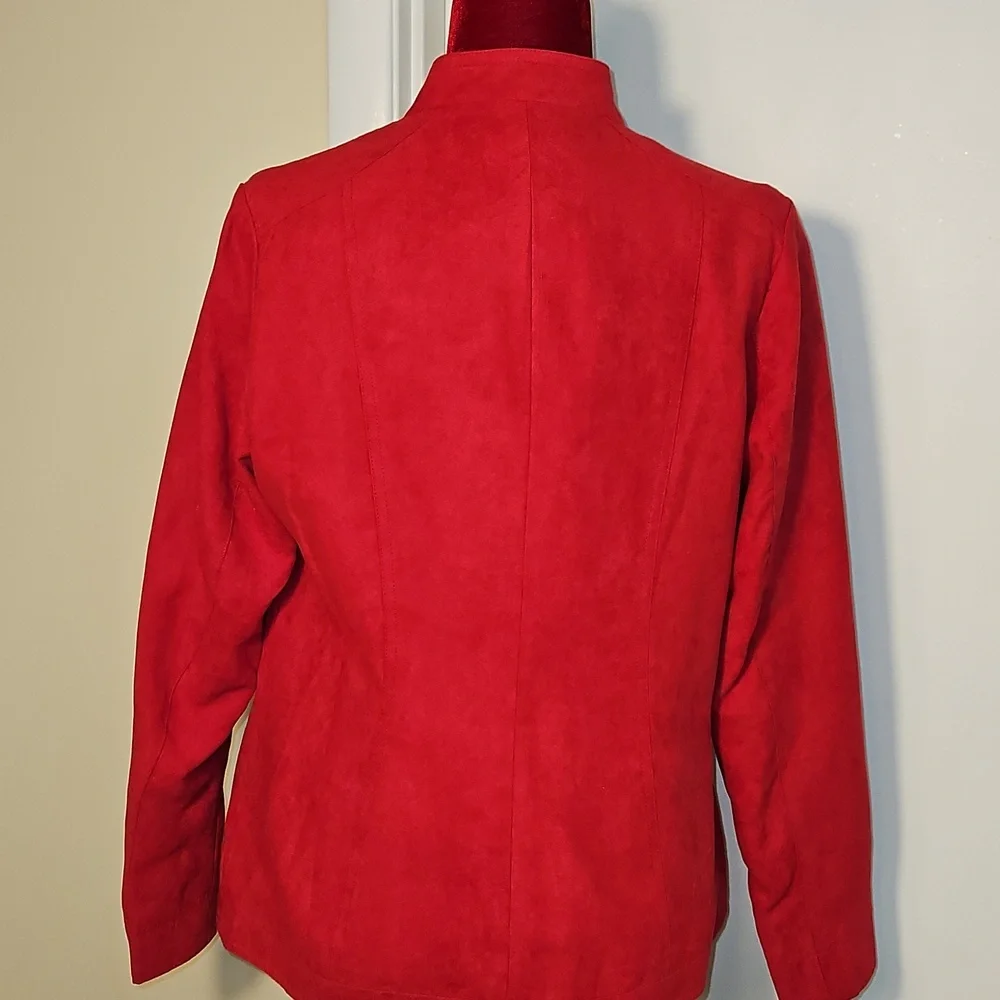 Red Microfiber Jacket Size 20